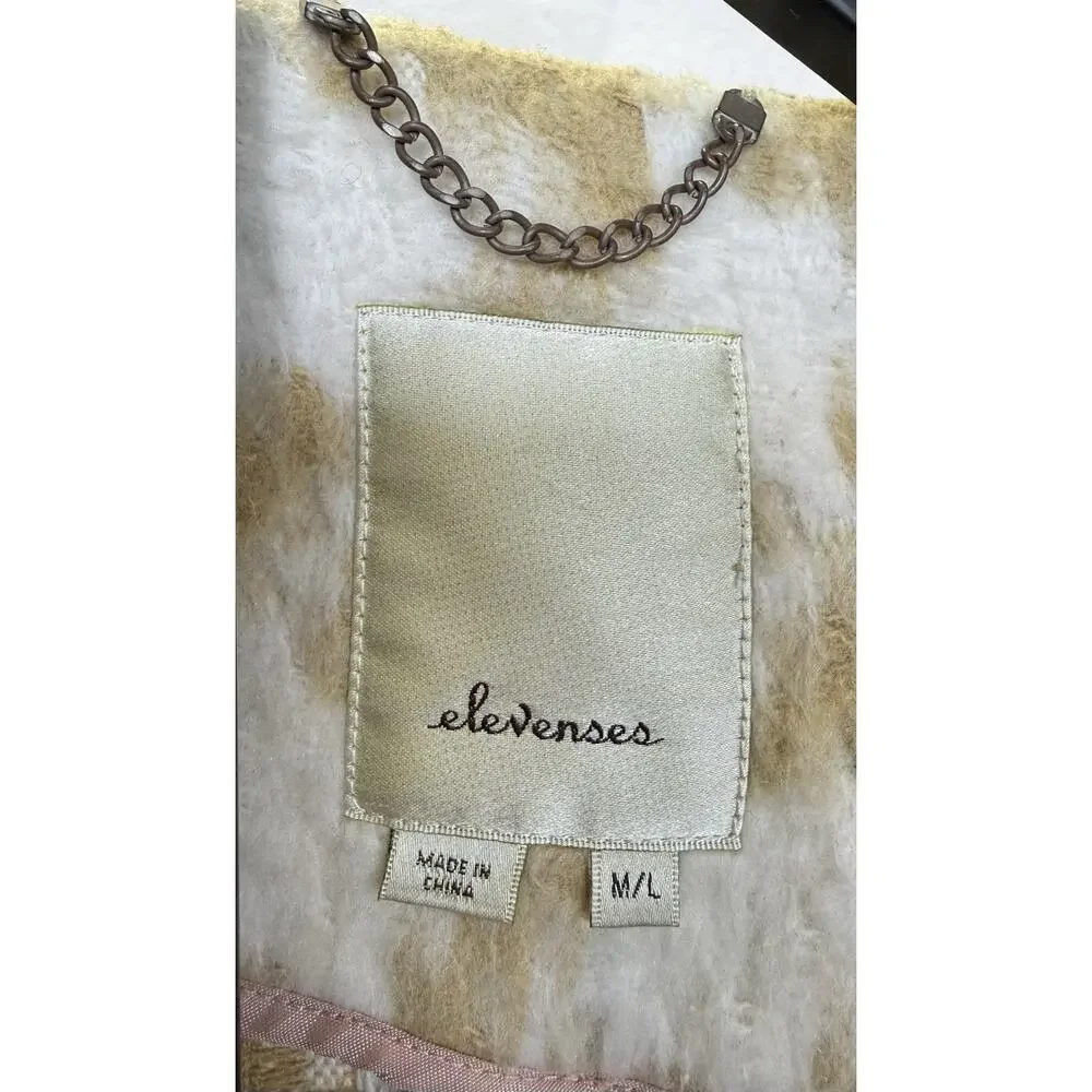 Elevenses Anthropologie Belted Jacket Women’s Sz M/L Kimono Coat Houndstooth - Picture 8 of 15